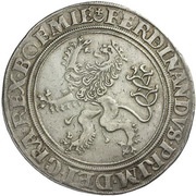 1 Guldengroschen/Joachimsthaler, Bohemia, 1527-1528 reverse image