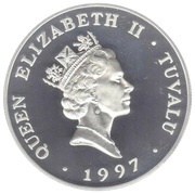 2 Dollars - Elizabeth II Presenting the Queen Mother with honorary degree obverse image