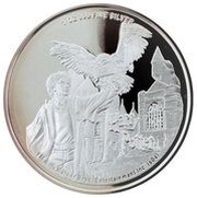 2 Dollars - Elizabeth II Harry Potter, Tuvalu, 2004 reverse image