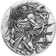 2 Dollars - Elizabeth II Zeus, Tuvalu, 2014 reverse image