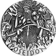 2 Dollars - Elizabeth II Poseidon, Tuvalu, 2014 reverse image