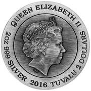 2 Dollars - Elizabeth II Ancient Chinese Mythical Creatures obverse image