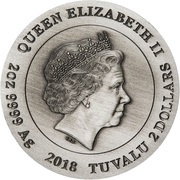 2 Dollars - Elizabeth II Planet of the Apes obverse image