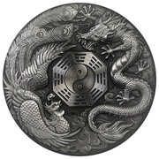 2 Dollars - Elizabeth II Dragon and Phoenix, Tuvalu, 2019 reverse image