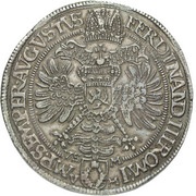1 Thaler - Franz Ernst, Bohemia, 1651-1654 reverse image