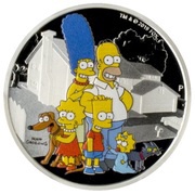 2 Dollars - Elizabeth II The Simpson Family, Tuvalu, 2019 reverse image