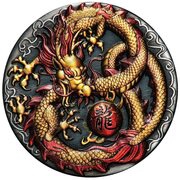 2 Dollars - Elizabeth II Dragon, Tuvalu, 2020 reverse image
