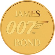 2 Dollars - Elizabeth II James Bond 007, Tuvalu, 2020-2021 reverse image