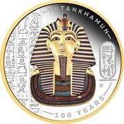 2 Dollars - Elizabeth II Tutankhamun, Tuvalu, 2022 reverse image