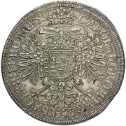 1 Thaler - Franz Joseph Prague, Bohemia, 1716 reverse image