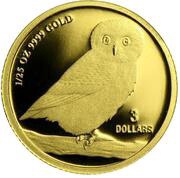 3 Dollars - Elizabeth II Australian Owl, Tuvalu, 2005-2007 reverse image