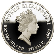 5 Dollars - Elizabeth II Superman obverse image