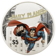5 Dollars - Elizabeth II Superman, Tuvalu, 2008 reverse image
