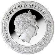 5 Dollars - Elizabeth II Tyrannosaurus Rex obverse image