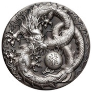 5 Dollars - Elizabeth II Dragon, Tuvalu, 2018 reverse image