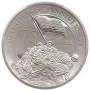 5 Dollars - Elizabeth II Iwo Jima, Tuvalu, 2020 reverse image