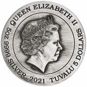 5 Dollars - Elizabeth II Ancient Chinese Mythical Creatures obverse image