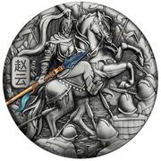 5 Dollars - Elizabeth II Zhao Yun, Tuvalu, 2021 reverse image