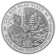 5 Dollars - Elizabeth II The Red Flag Fleet, Tuvalu, 2021 reverse image