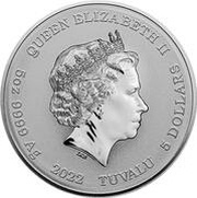 5 Dollars - Elizabeth II The Rising Sun obverse image