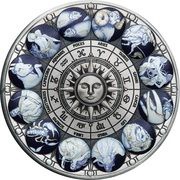 5 Dollars - Elizabeth II Signs of the Zodiac, Tuvalu, 2022 reverse image