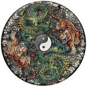 5 Dollars - Charles III Double Dragon and Double Tiger, Tuvalu, 2023 reverse image