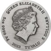 5 Dollars - Charles III Dragon obverse image