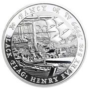 5 Dollars - Charles III Fancy, Tuvalu, 2023 reverse image