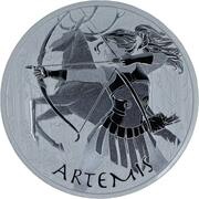 5 Dollars - Charles III Artemis, Tuvalu, 2023 reverse image
