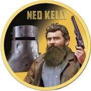 25 Dollars - Elizabeth II Ned Kelly, Tuvalu, 2010 reverse image