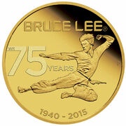 25 Dollars - Elizabeth II Bruce Lee, Tuvalu, 2015 reverse image