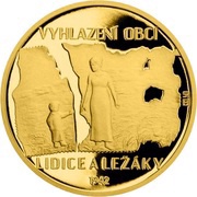 25 Dollars - Elizabeth II Lidice and Ležáky massacres, Tuvalu, 2017 reverse image