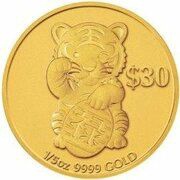 30 Dollars - Elizabeth II Year of the Tiger: Success, Tuvalu, 2010 reverse image