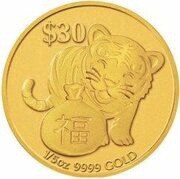 30 Dollars - Elizabeth II Year of the Tiger: Prosperity reverse image