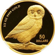 50 Dollars - Elizabeth II Australian Owl reverse image