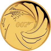 50 Dollars - Elizabeth II James Bond 007, Tuvalu, 2020 reverse image