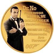 50 Dollars - Elizabeth II James Bond, Tuvalu, 2022 reverse image