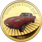 100 Dollars - Elizabeth II 1963 Corvette Sting Ray, Tuvalu, 2006 reverse image