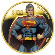 100 Dollars - Elizabeth II Superman, Tuvalu, 2008 reverse image