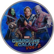 100 Dollars - Elizabeth II Guardians of the Galaxy. Vol. 2, Tuvalu, 2017 reverse image