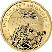 100 Dollars - Elizabeth II Iwo Jima, Tuvalu, 2020 reverse image