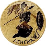 100 Dollars - Elizabeth II Athena, Tuvalu, 2022 reverse image