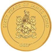 100 Dollars - Elizabeth II Bond Family Crest, Tuvalu, 2022 reverse image