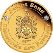 200 Dollars - Elizabeth II Diamonds are Forever, Tuvalu, 2021 reverse image