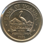 1 Shilling Magnetic reverse image