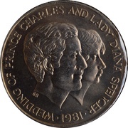 10 Shillings Royal Wedding reverse image