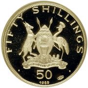 50 Shillings Basilica of the Uganda Martyrs obverse image
