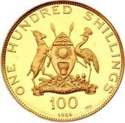 100 Shillings Pope Paul VI obverse image