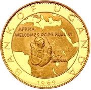 100 Shillings Pope Paul VI reverse image