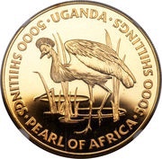 5000 Shillings Dr. Milton Obote obverse image